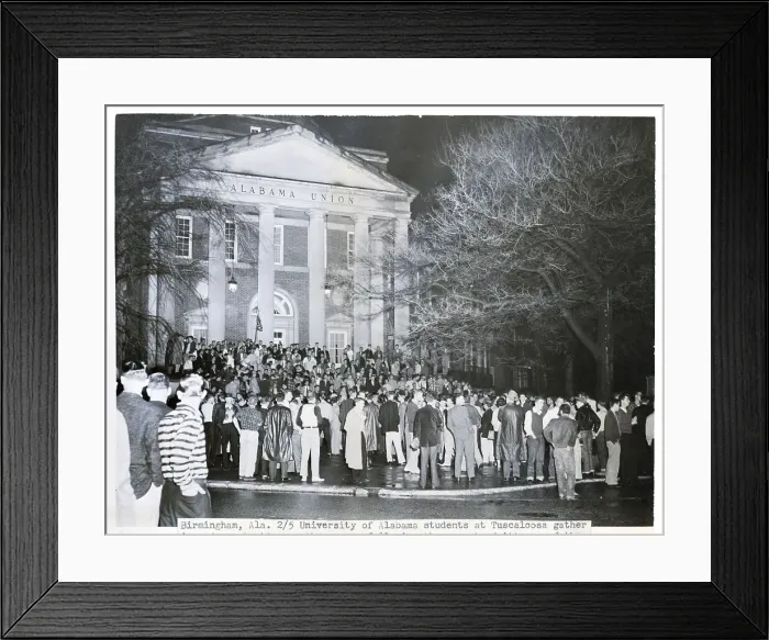 Framed Print : Demonstration Against Integration Framed Print : Demonstration Against Integration