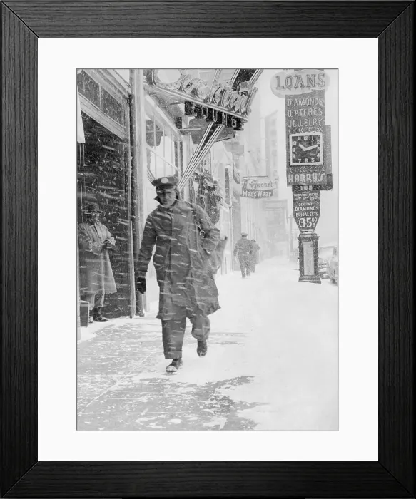 Framed Print : Blizzard in El Paso Framed Print : Blizzard in El Paso