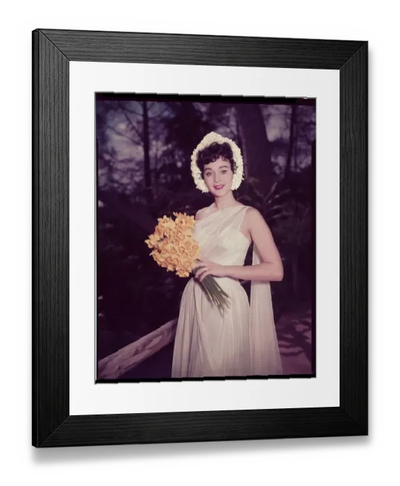 Framed Print : Marla English Holding Yellow Hyacinths Framed Print : Marla English Holding Yellow Hyacinths
