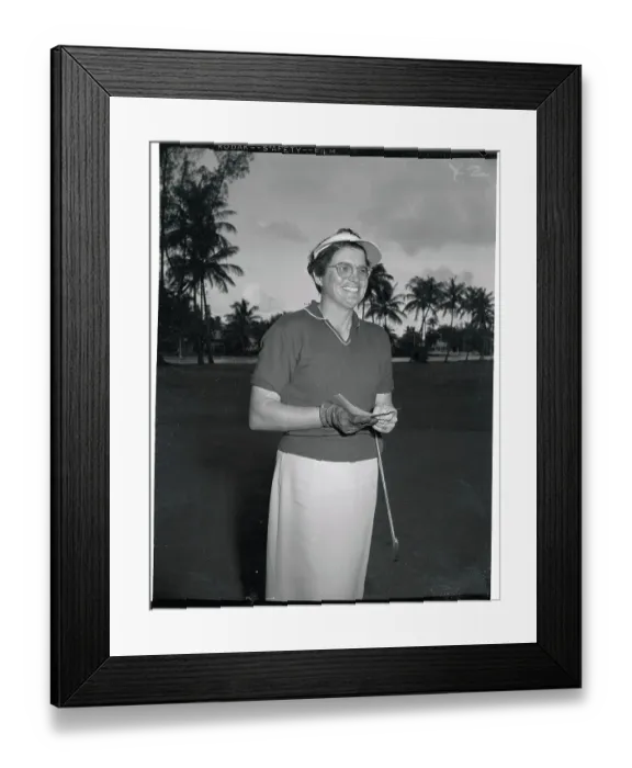 Framed Print : Golfer Fay Crocker Framed Print : Golfer Fay Crocker