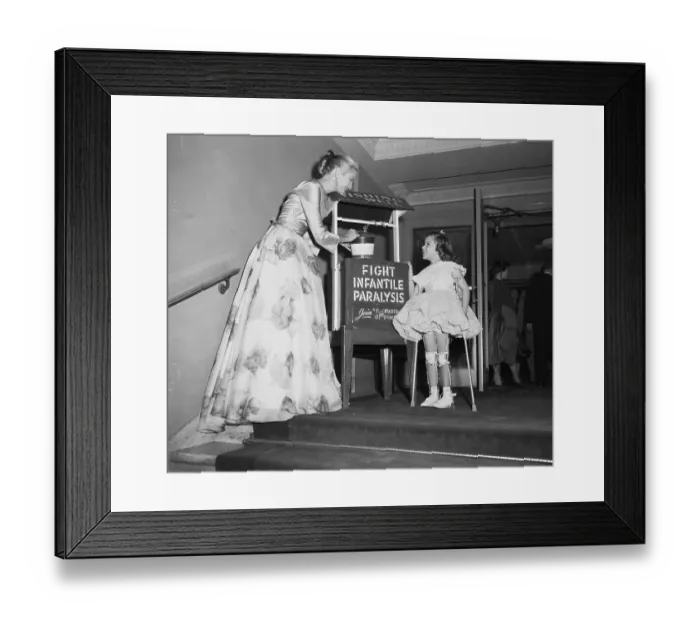 Framed Print : Grace Kelly Talking With Young March of Dimes Representative Framed Print : Grace Kelly Talking With Young March of Dimes Representative