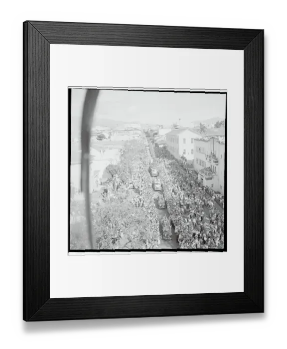 Framed Print : Crowds Watching a Parade
