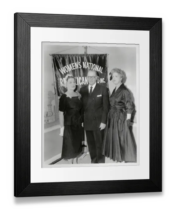 Framed Print : Ezra Taft Benson and Republican Women Posing for Camera Framed Print : Ezra Taft Benson and Republican Women Posing for Camera