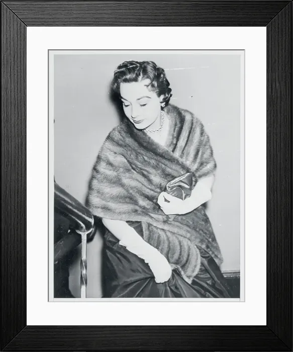 Framed Print : Barbara Cook Leaving a Police Station