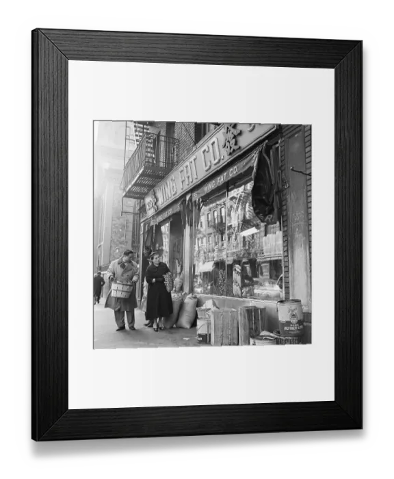 Framed Print : Restaurateur Florence Pike Shopping for Groceries Framed Print : Restaurateur Florence Pike Shopping for Groceries