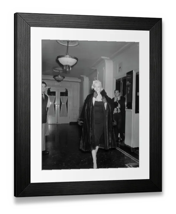 Framed Print : Marilyn Monroe Walking Down Hallway Framed Print : Marilyn Monroe Walking Down Hallway