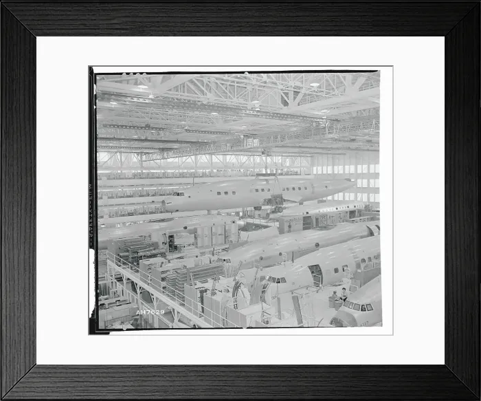 Framed Print : Fuselage Hanging from Crane Framed Print : Fuselage Hanging from Crane