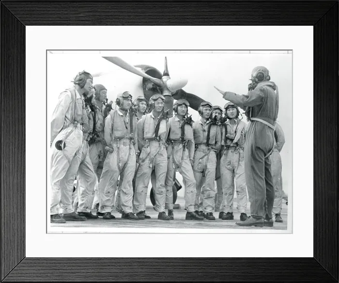 Framed Print : Pilots Receiving a Briefing Framed Print : Pilots Receiving a Briefing