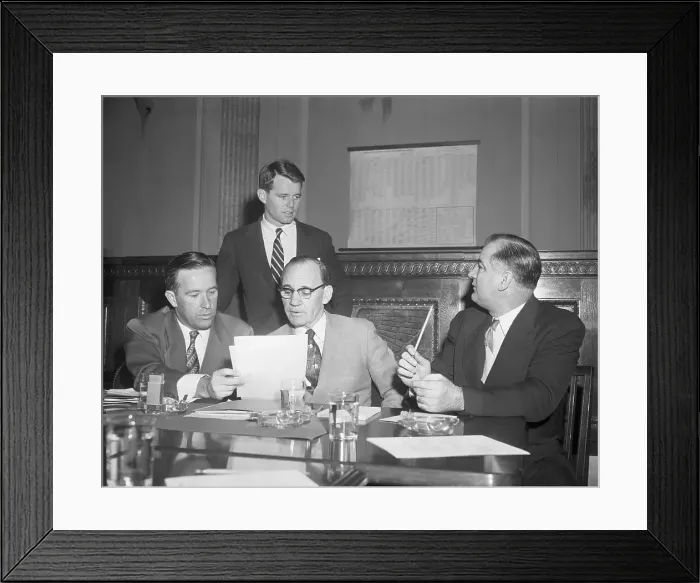 Framed Print : Senate Investigating Subcommittee Meeting Framed Print : Senate Investigating Subcommittee Meeting