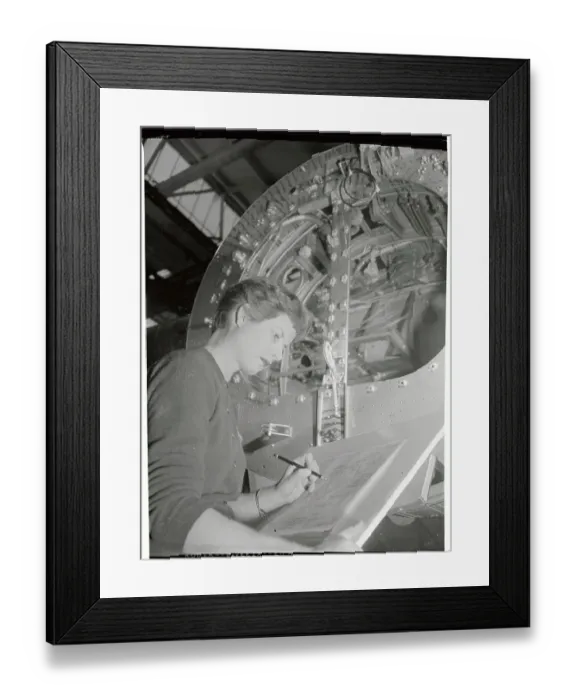 Framed Print : Nita Monroe Working on Design Plans Framed Print : Nita Monroe Working on Design Plans