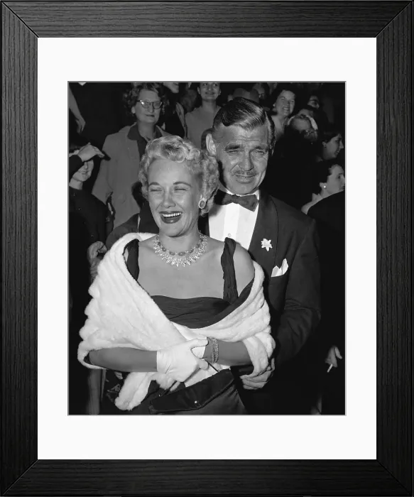 Framed Print : Portrait of Clark Gable and Kay Spreckels Framed Print : Portrait of Clark Gable and Kay Spreckels