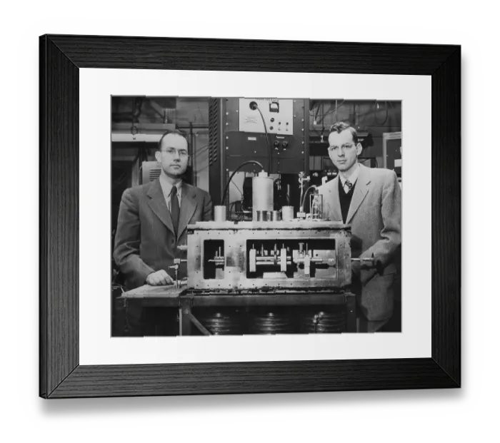 Framed Print : Charles H. Townes and J.P. Gordon Framed Print : Charles H. Townes and J.P. Gordon