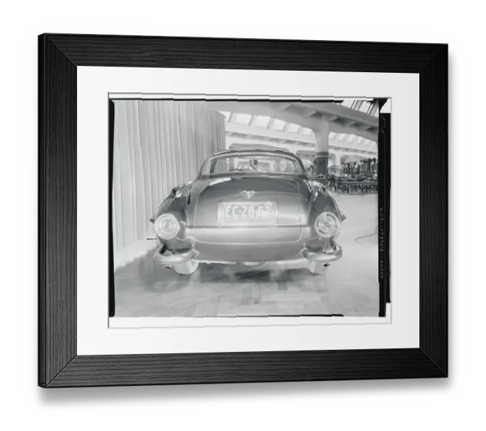 Framed Print : Back Profile of Italian Fiat V-8 Framed Print : Back Profile of Italian Fiat V-8