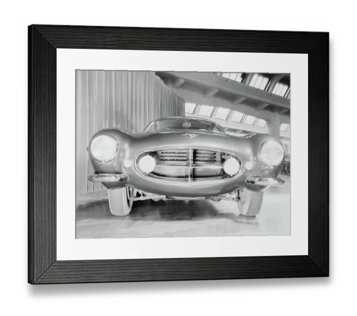 Framed Print : Front Profile of Italian Fiat V-8 Framed Print : Front Profile of Italian Fiat V-8