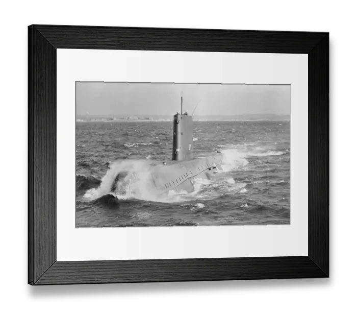 Framed Print : Submarine Being Tested Framed Print : Submarine Being Tested