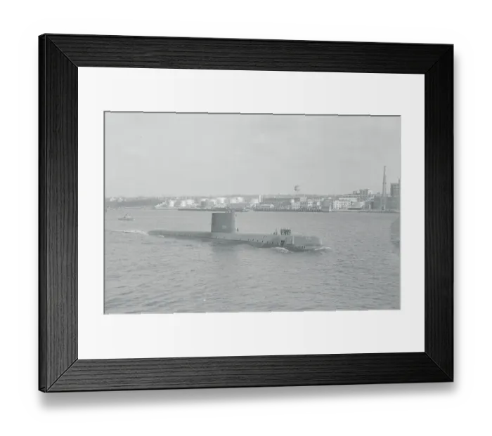 Framed Print : View of Atomic-Powered Submarine Framed Print : View of Atomic-Powered Submarine