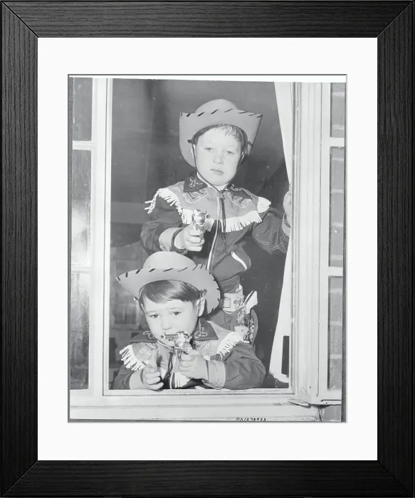 Framed Print : Portrait of Michael and Danny Burke Framed Print : Portrait of Michael and Danny Burke