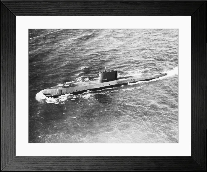 Framed Print : View of Atomic-Powered Submarine Framed Print : View of Atomic-Powered Submarine