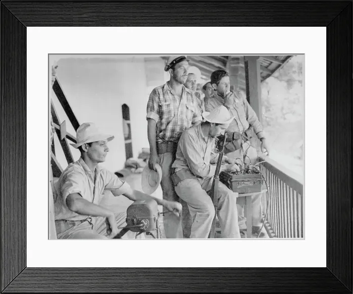 Framed Print : Soldier Operating a Generator Framed Print : Soldier Operating a Generator