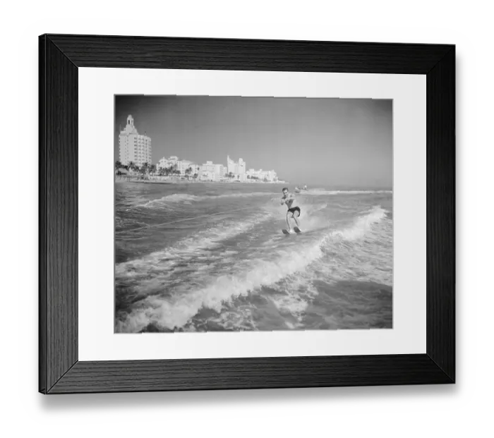 Framed Print : Mohammed Reza Pahlevi Water Skiing Framed Print : Mohammed Reza Pahlevi Water Skiing