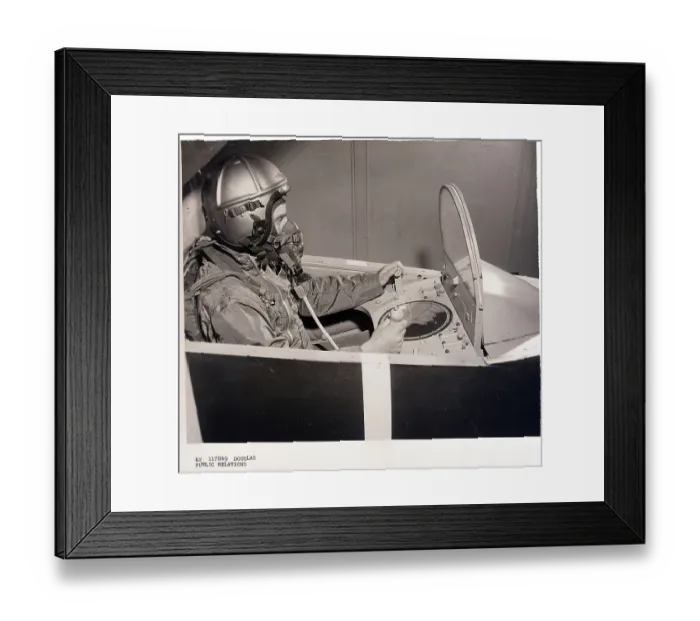 Framed Print : Pilot in Dummy Plane Cockpit Framed Print : Pilot in Dummy Plane Cockpit