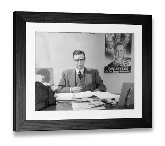 Framed Print : Portrait of J.G.N. Strauss