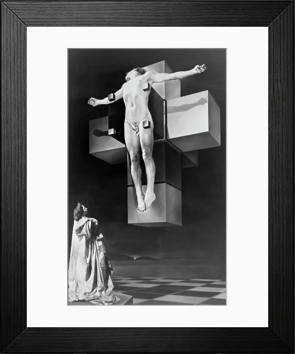 Framed Print : Salvador Dali's The Crucifixion Framed Print : Salvador Dali's The Crucifixion