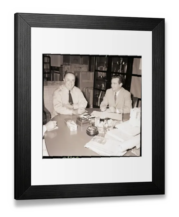 Framed Print : Anastasio Somoza in Press Conference