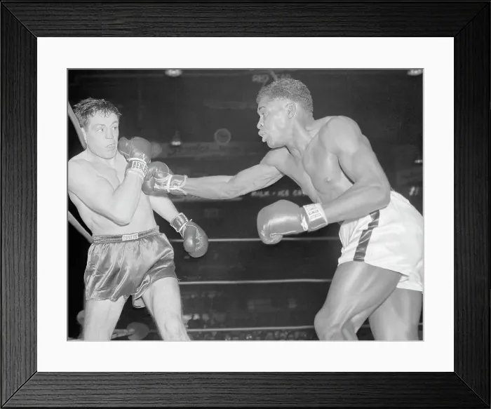 Framed Print : Rocky Castellani Boxing Against Holly Mims Framed Print : Rocky Castellani Boxing Against Holly Mims
