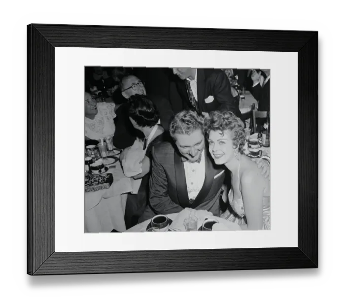 Framed Print : Liberace Talking to Jan Valerie Framed Print : Liberace Talking to Jan Valerie