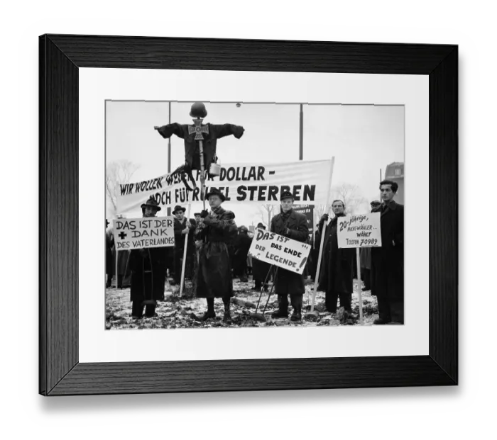 Framed Print : Demonsration Against German Rearmament Framed Print : Demonsration Against German Rearmament