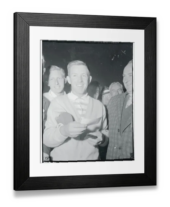 Framed Print : Gene Littler Smiling Framed Print : Gene Littler Smiling