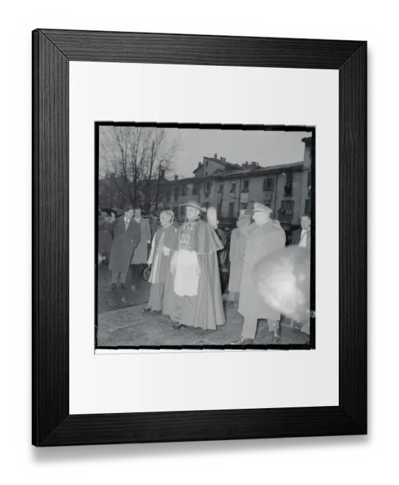 Framed Print : Giovanni Montini Walking with Colleagues Framed Print : Giovanni Montini Walking with Colleagues