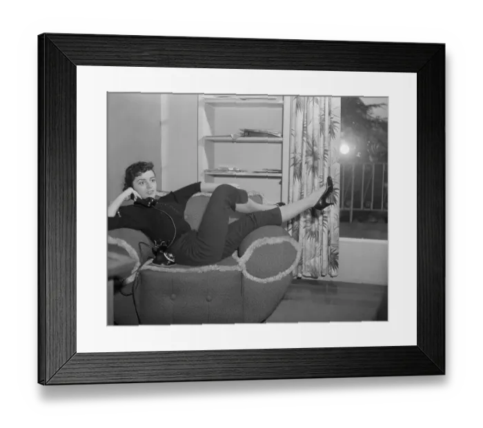 Framed Print : Anna Maria Alberghetti Telephoning Framed Print : Anna Maria Alberghetti Telephoning