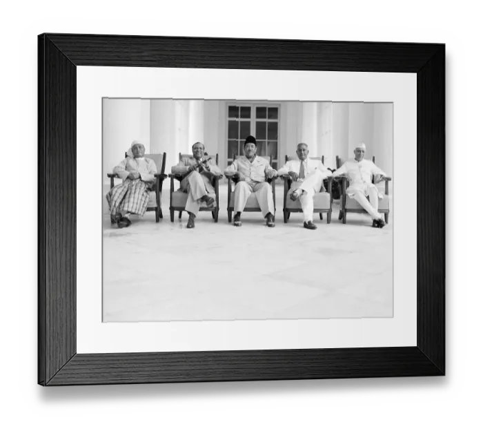 Framed Print : Colombo Powers Officials Relaxing Together Framed Print : Colombo Powers Officials Relaxing Together