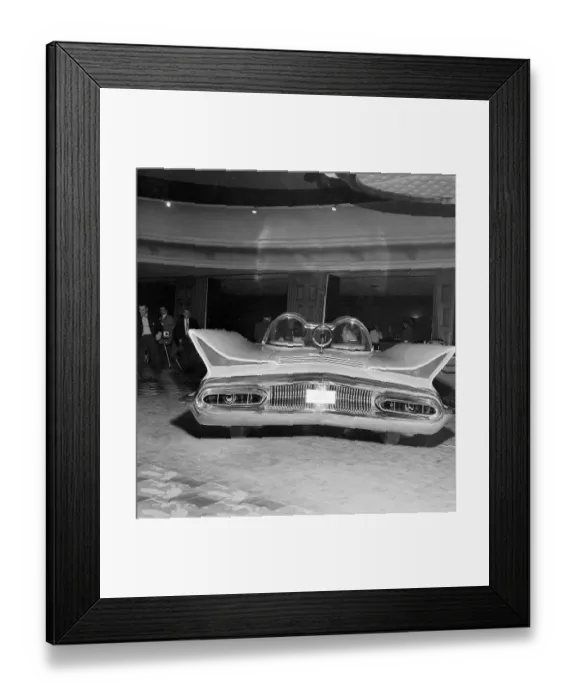 Framed Print : Rear View of the Futura Automobile Framed Print : Rear View of the Futura Automobile