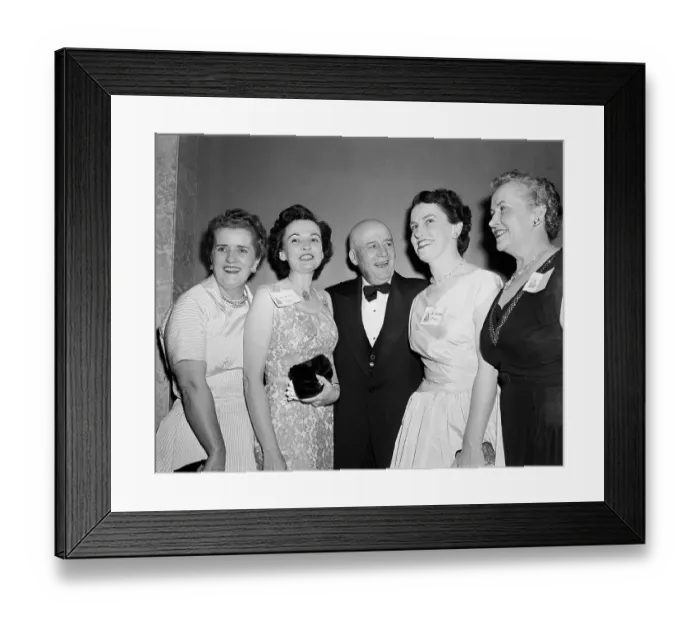 Framed Print : Sam Rayburn Posing with New Congresswomen Framed Print : Sam Rayburn Posing with New Congresswomen
