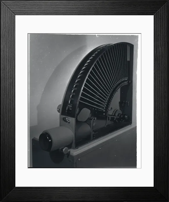 Framed Print : View of Early Beckman and Whitley Camera Framed Print : View of Early Beckman and Whitley Camera