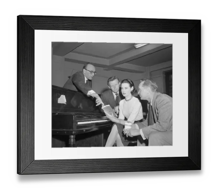 Framed Print : Gloria Vanderbilt Rehearsing with Franchot Tone Framed Print : Gloria Vanderbilt Rehearsing with Franchot Tone
