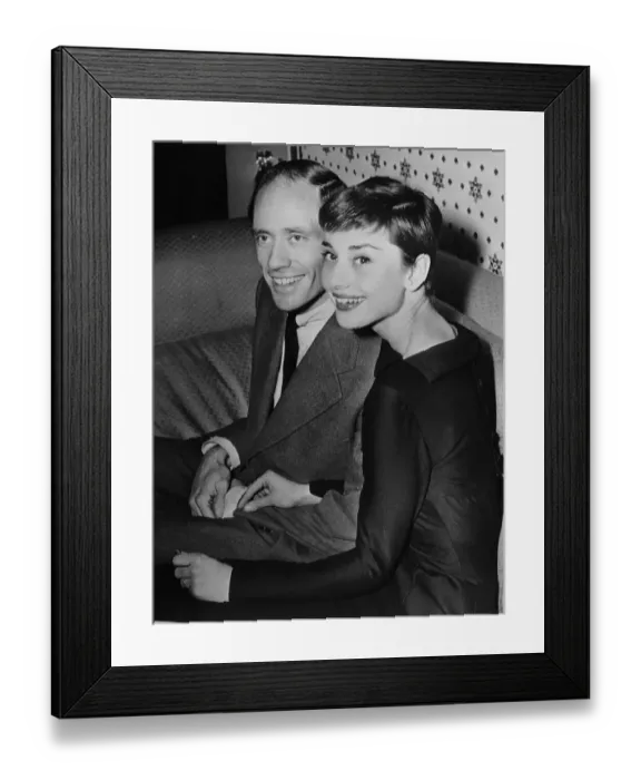 Framed Print : Mel Ferrer and Audrey Hepburn Framed Print : Mel Ferrer and Audrey Hepburn