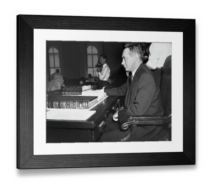 Framed Print : Curtis Swango, American Judge Framed Print : Curtis Swango, American Judge