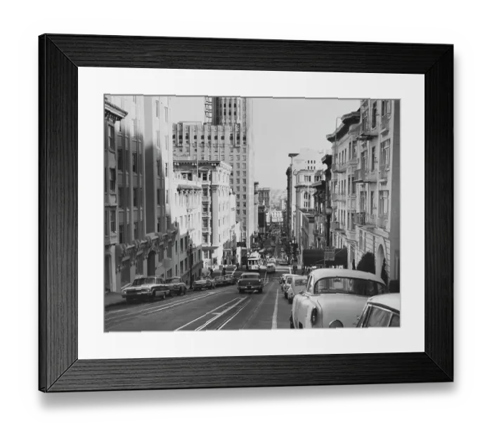 Framed Print : Powell Street, San Francisco Framed Print : Powell Street, San Francisco