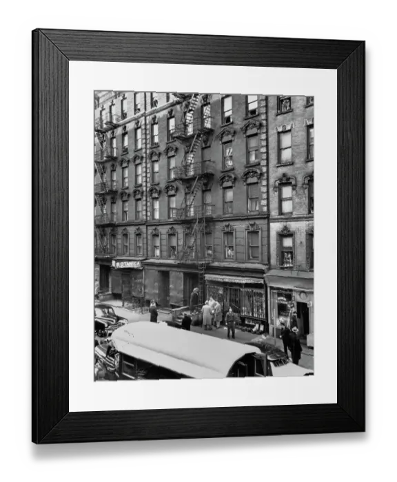 Framed Print : Manhattan Tenement Buildings Framed Print : Manhattan Tenement Buildings