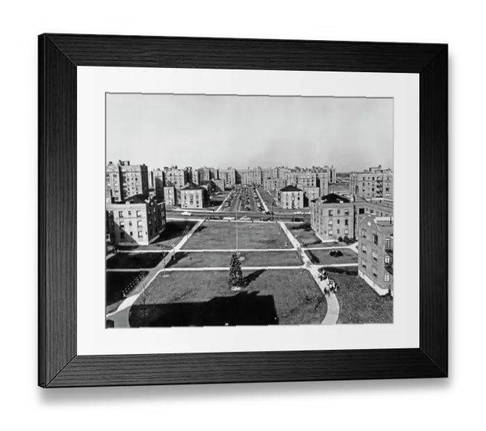 Framed Print : Flushing Housing Development Framed Print : Flushing Housing Development