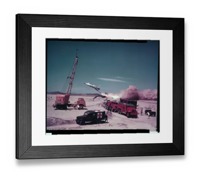 Framed Print : F-84 Thunderjet During Rocket Assisted Taking Off Framed Print : F-84 Thunderjet During Rocket Assisted Taking Off