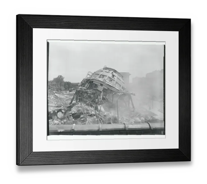 Framed Print : Church Dome Collapsing Framed Print : Church Dome Collapsing