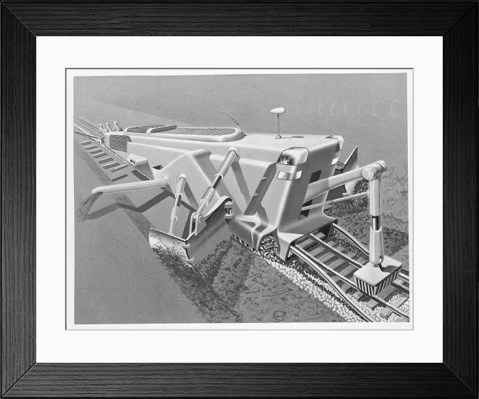 Framed Print : Futuristic Track Layer Framed Print : Futuristic Track Layer