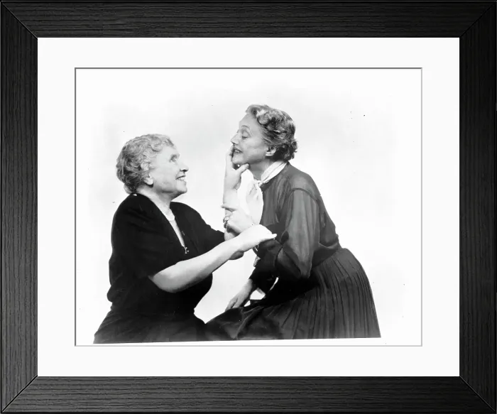 Framed Print : Katharine Cornell with Helen Keller Framed Print : Katharine Cornell with Helen Keller