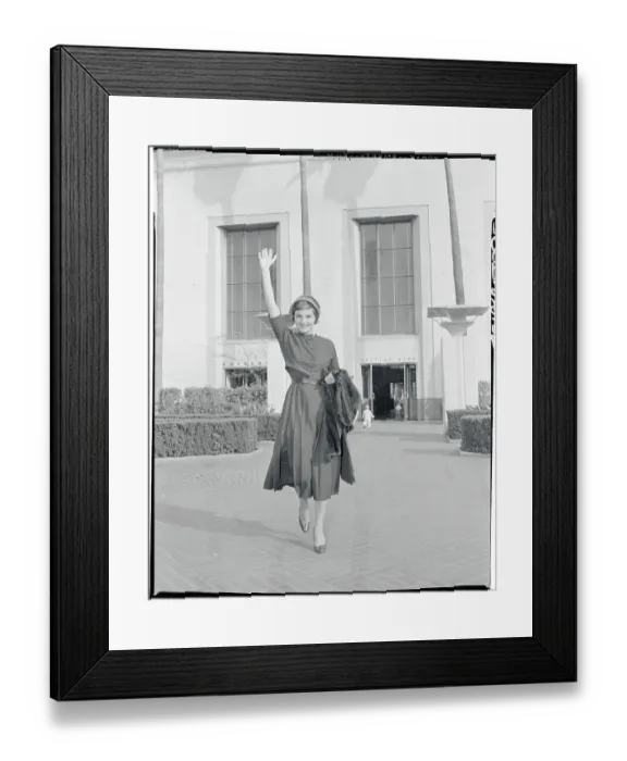 Framed Print : Actress Rossana Podesta at Airport Framed Print : Actress Rossana Podesta at Airport