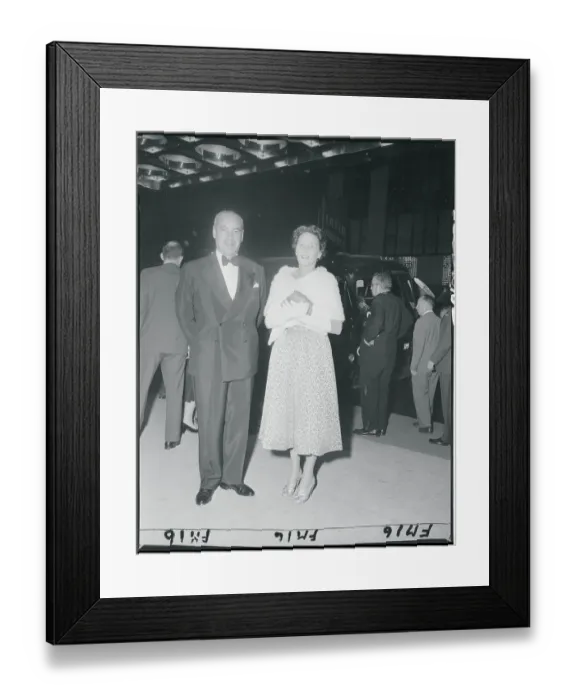 Framed Print : Paul and Mrs. Felix Warburg in Formal Attire Framed Print : Paul and Mrs. Felix Warburg in Formal Attire